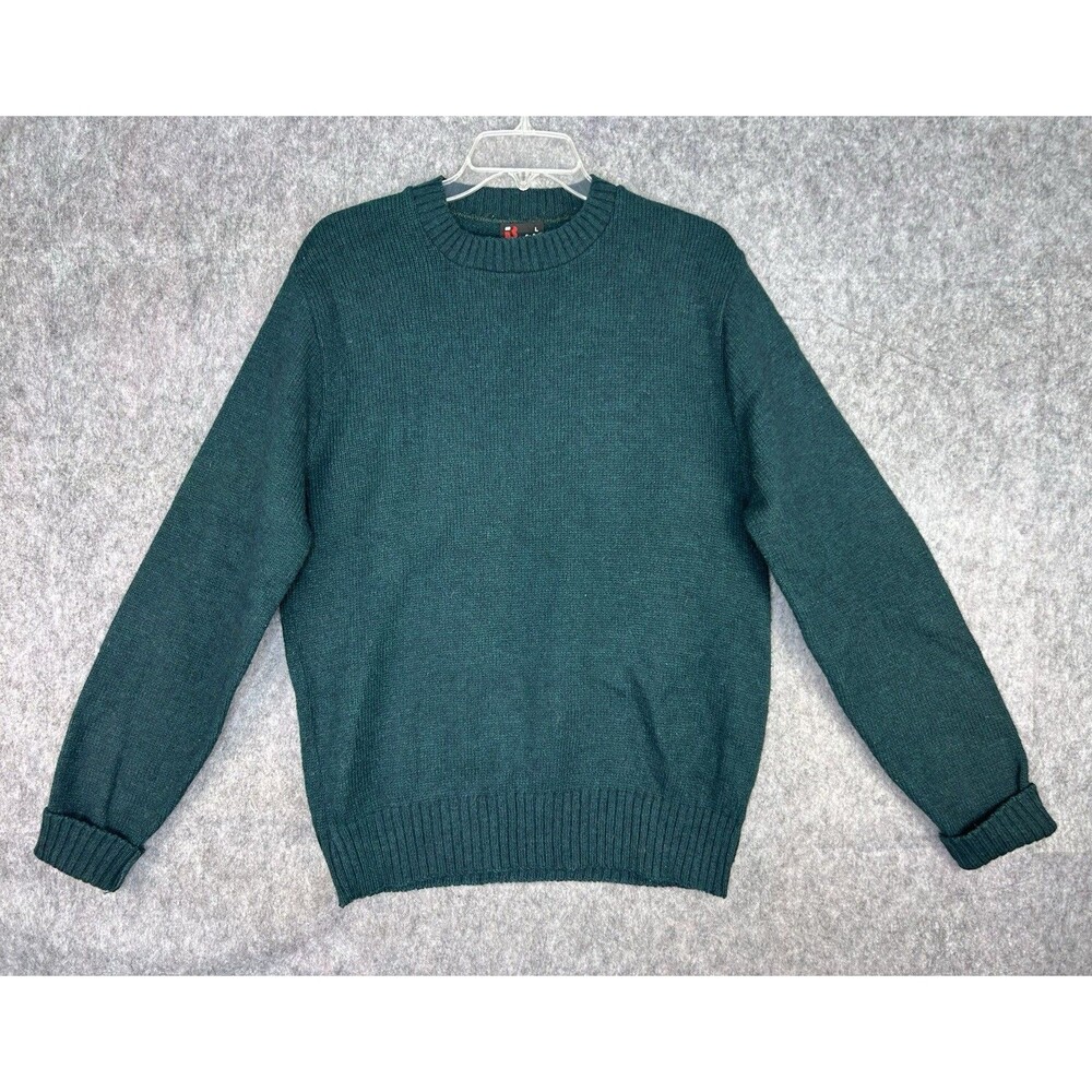 VTG Robert Bruce Sweater Men’s L Green Wool Knit Pullover Grandpa